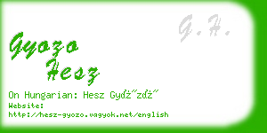 gyozo hesz business card